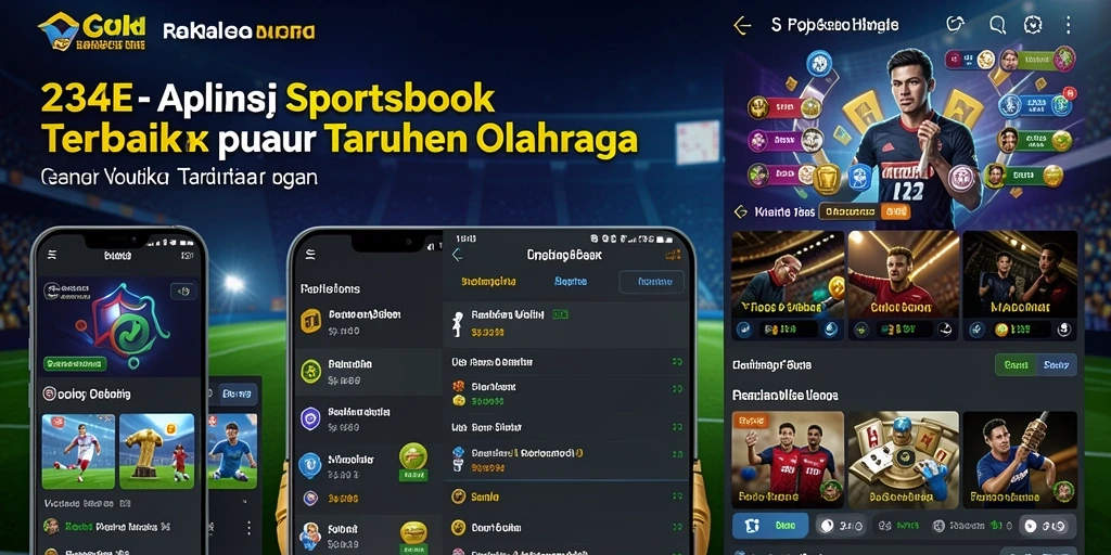 Screenshot utama 234E menunjukkan pengalaman taruhan olahraga yang menegangkan.