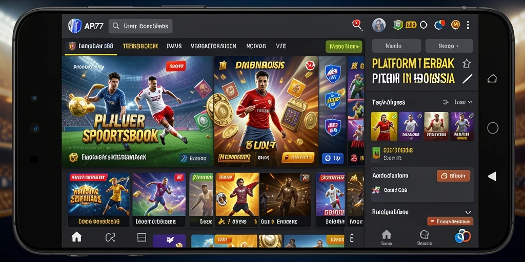 Tampilan dinamis dari gameplay Sportsbook API77 yang menarik.