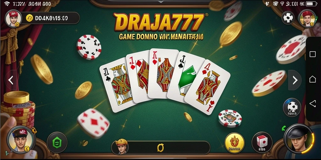 Tangkapan layar gameplay DRAJA777 menunjukkan keseruan bermain Domino.