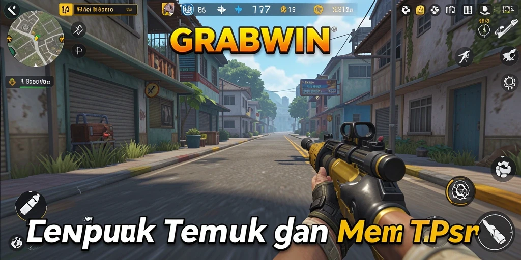 Tangkapan layar menampilkan aksi seru dalam permainan TPS GRABWIN.