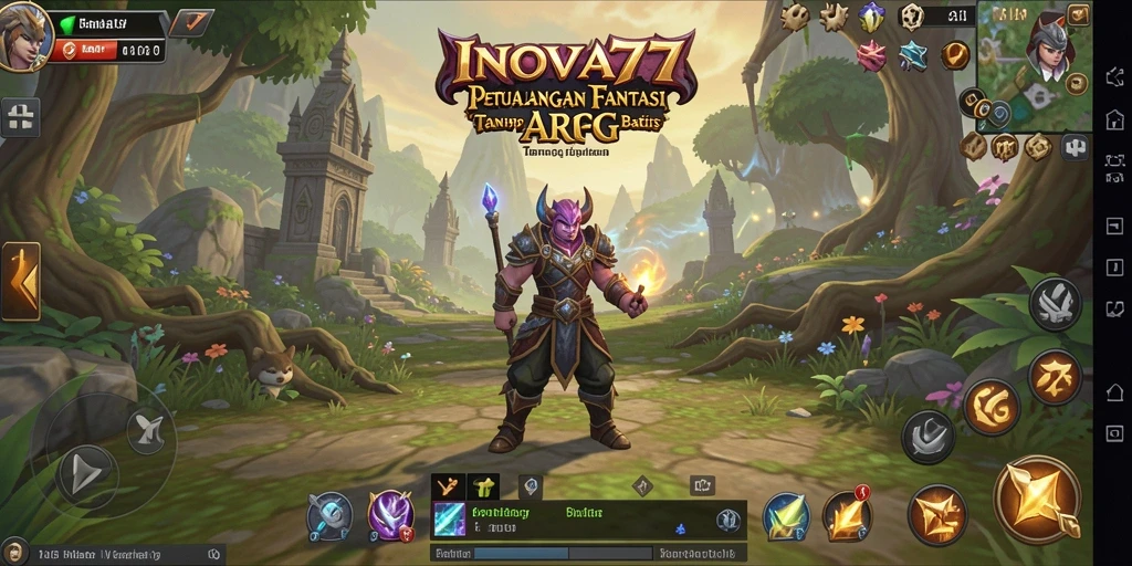 Tampilan gameplay fantastis dari INOVA77 yang menggugah semangat petualang.