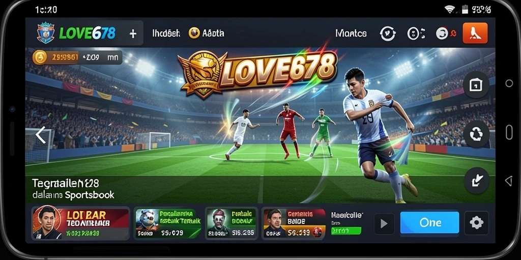 Tampilan menarik dari gameplay taruhan olahraga di LOVE678.