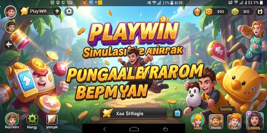 Screenshot gameplay PLAYWIN menampilkan dunia simulasi yang menarik dan interaktif.