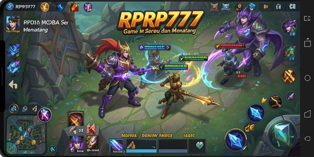 Tampilan gameplay seru dari RPRP777 saat aksi pertarungan tim.